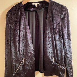Crushed Velvet Blazer